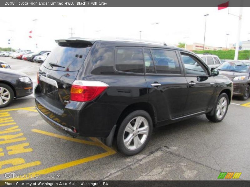 Black / Ash Gray 2008 Toyota Highlander Limited 4WD