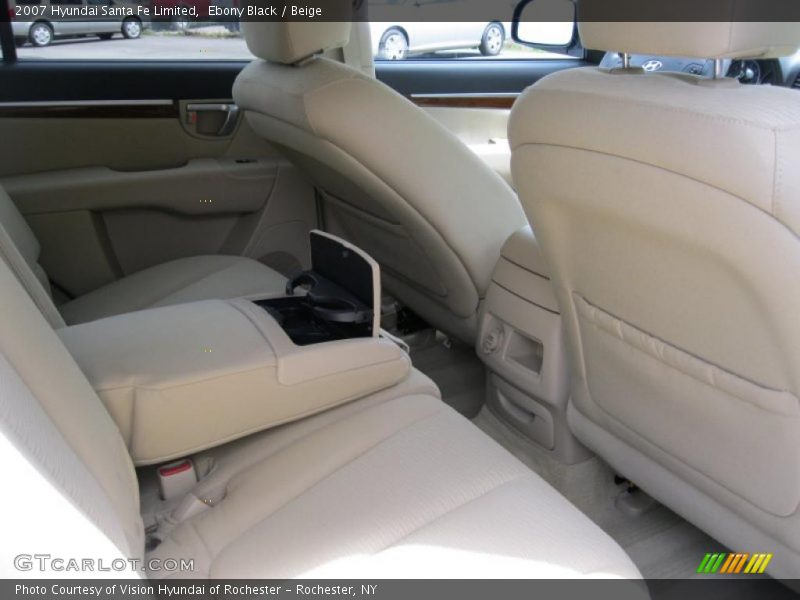 Ebony Black / Beige 2007 Hyundai Santa Fe Limited