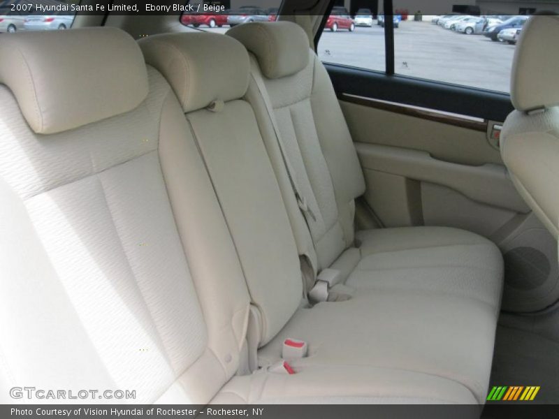 Ebony Black / Beige 2007 Hyundai Santa Fe Limited
