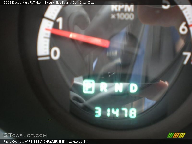 Electric Blue Pearl / Dark Slate Gray 2008 Dodge Nitro R/T 4x4