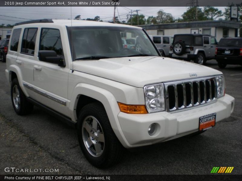 Stone White / Dark Slate Gray 2010 Jeep Commander Sport 4x4