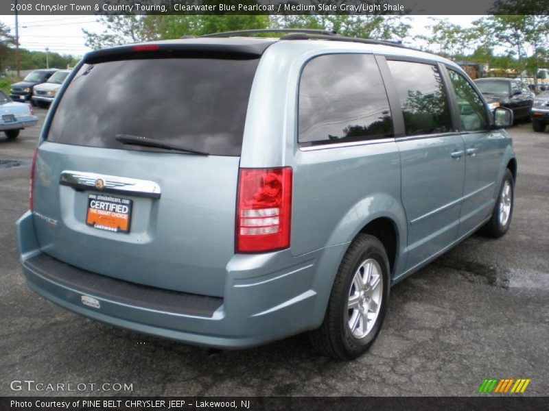 Clearwater Blue Pearlcoat / Medium Slate Gray/Light Shale 2008 Chrysler Town & Country Touring