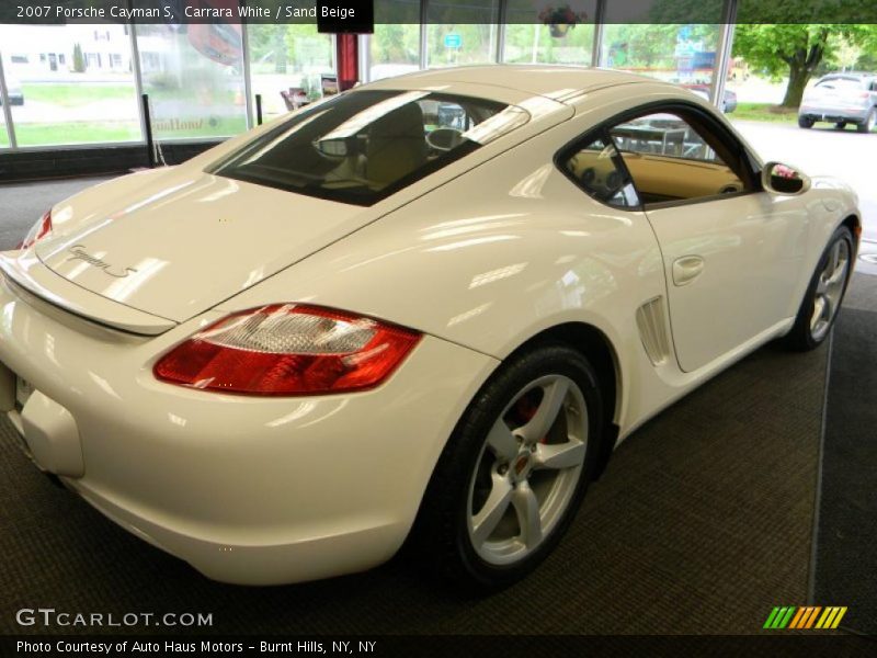 Carrara White / Sand Beige 2007 Porsche Cayman S