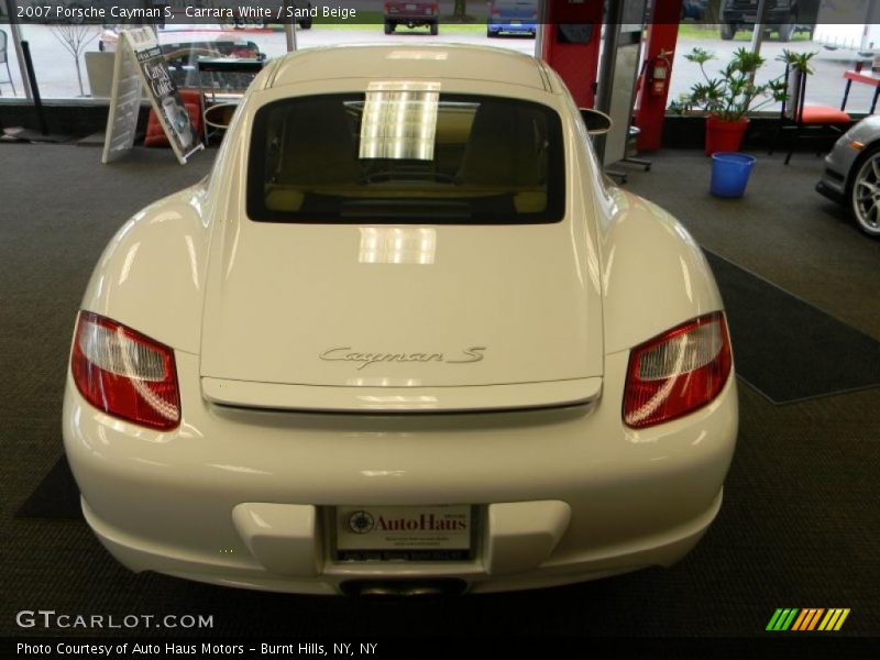 Carrara White / Sand Beige 2007 Porsche Cayman S