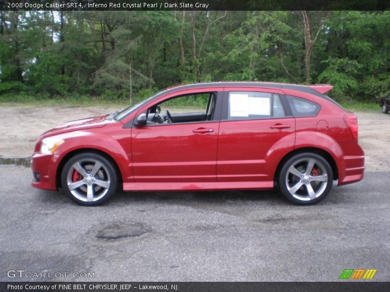 Inferno Red Crystal Pearl / Dark Slate Gray 2008 Dodge Caliber SRT4