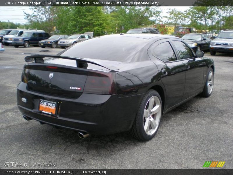 Brilliant Black Crystal Pearl / Dark Slate Gray/Light Slate Gray 2007 Dodge Charger SRT-8