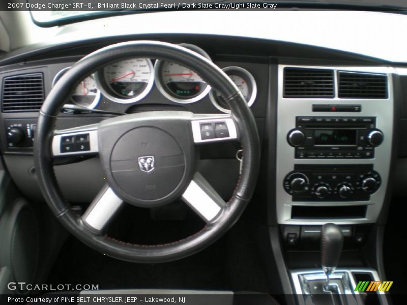 Brilliant Black Crystal Pearl / Dark Slate Gray/Light Slate Gray 2007 Dodge Charger SRT-8