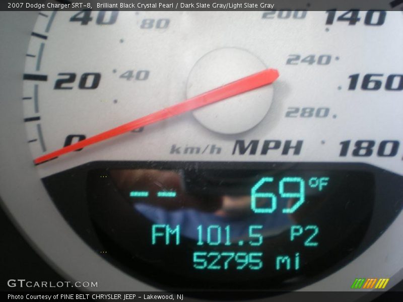 Brilliant Black Crystal Pearl / Dark Slate Gray/Light Slate Gray 2007 Dodge Charger SRT-8