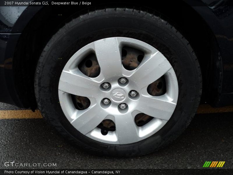 Deepwater Blue / Beige 2007 Hyundai Sonata GLS