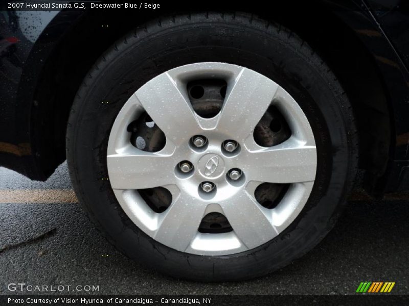 Deepwater Blue / Beige 2007 Hyundai Sonata GLS