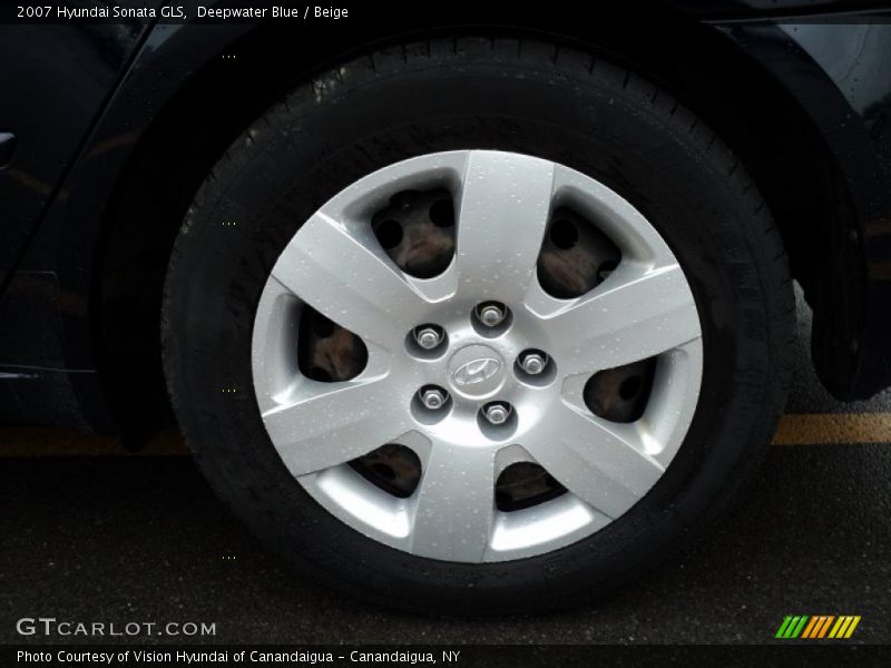 Deepwater Blue / Beige 2007 Hyundai Sonata GLS