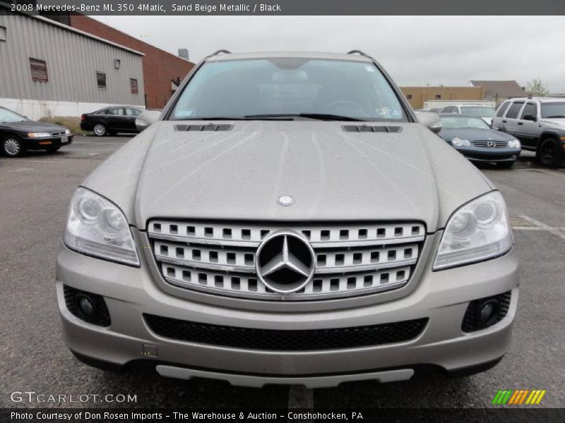 Sand Beige Metallic / Black 2008 Mercedes-Benz ML 350 4Matic