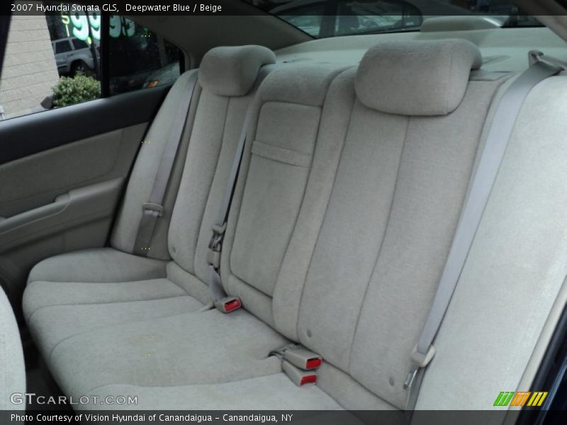 Deepwater Blue / Beige 2007 Hyundai Sonata GLS