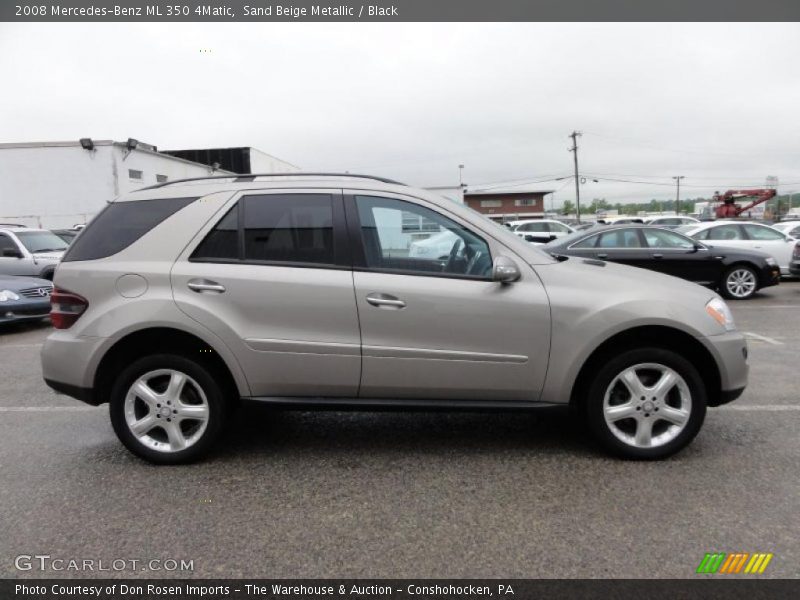 Sand Beige Metallic / Black 2008 Mercedes-Benz ML 350 4Matic