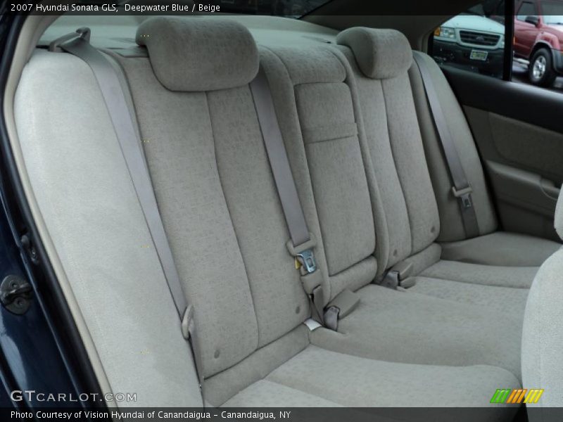 Deepwater Blue / Beige 2007 Hyundai Sonata GLS