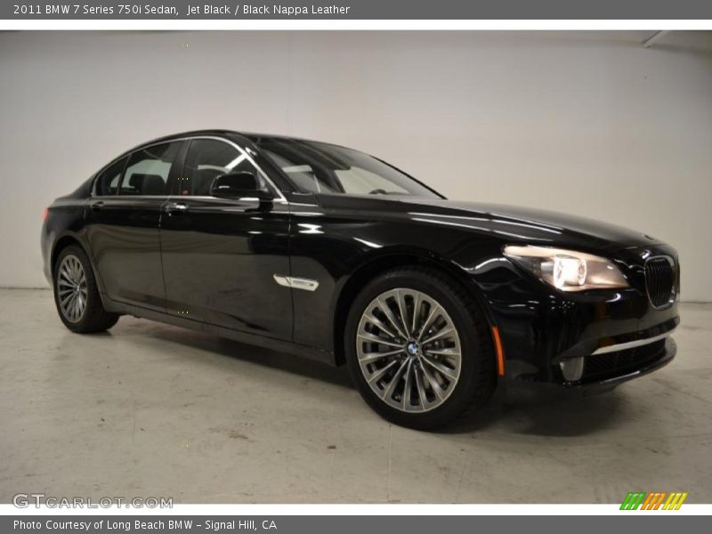 Jet Black / Black Nappa Leather 2011 BMW 7 Series 750i Sedan