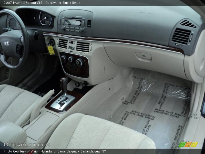 Deepwater Blue / Beige 2007 Hyundai Sonata GLS