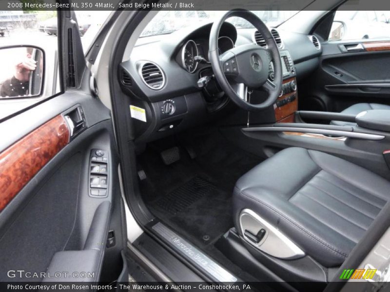 Sand Beige Metallic / Black 2008 Mercedes-Benz ML 350 4Matic