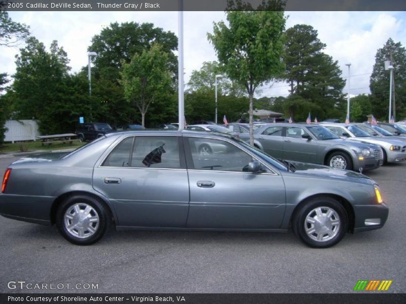 Thunder Gray / Black 2005 Cadillac DeVille Sedan