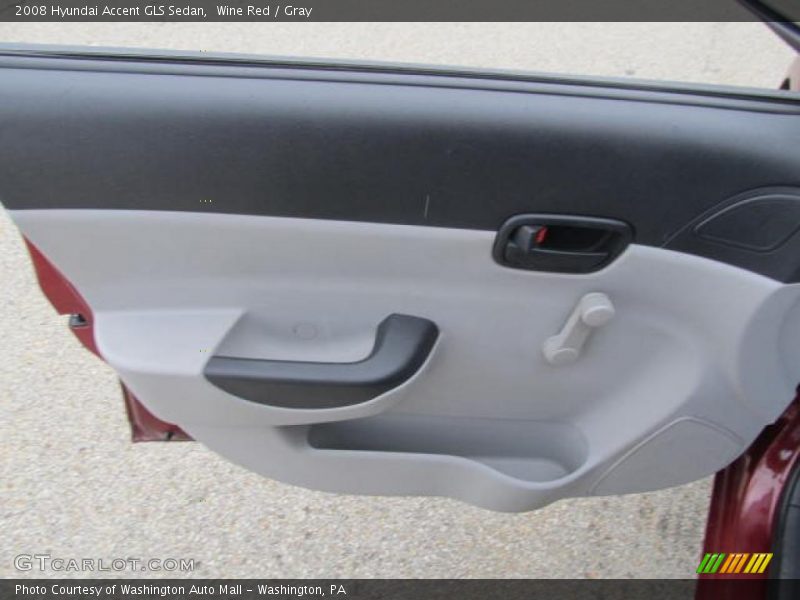 Wine Red / Gray 2008 Hyundai Accent GLS Sedan
