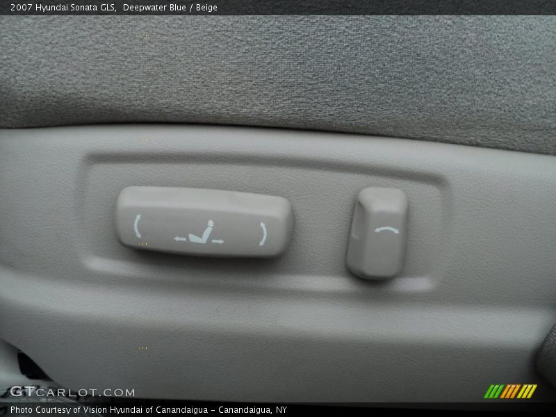 Deepwater Blue / Beige 2007 Hyundai Sonata GLS