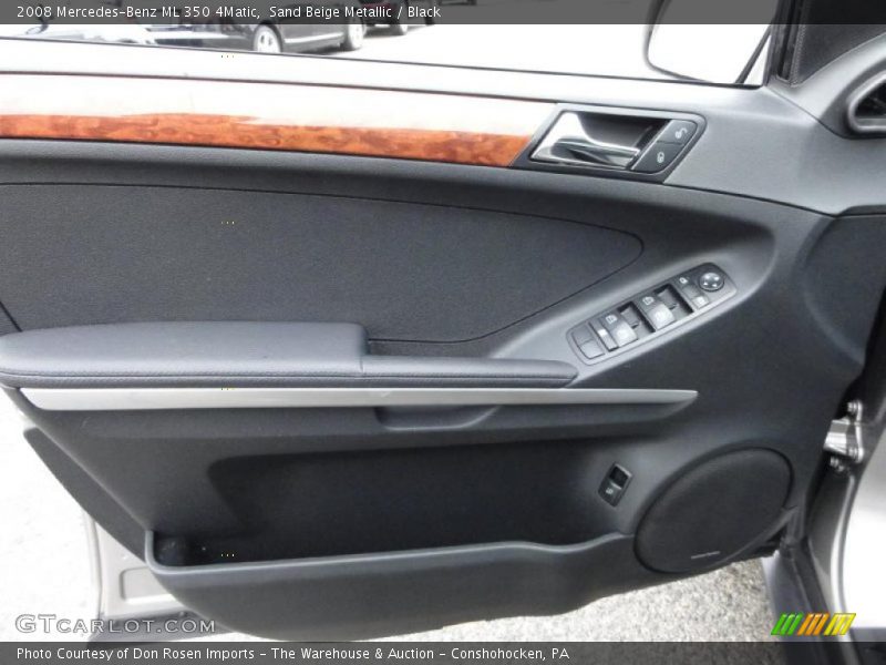 Sand Beige Metallic / Black 2008 Mercedes-Benz ML 350 4Matic