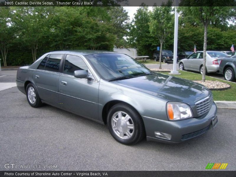 Thunder Gray / Black 2005 Cadillac DeVille Sedan