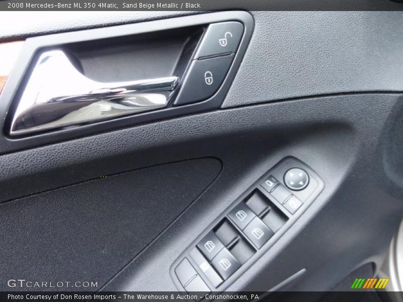 Sand Beige Metallic / Black 2008 Mercedes-Benz ML 350 4Matic