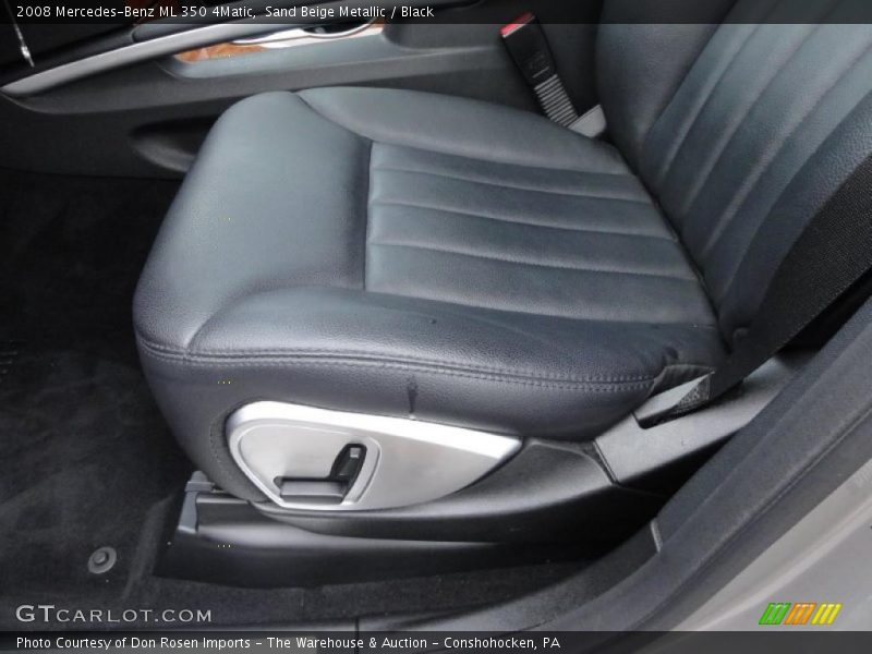 Sand Beige Metallic / Black 2008 Mercedes-Benz ML 350 4Matic