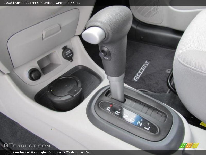 Wine Red / Gray 2008 Hyundai Accent GLS Sedan