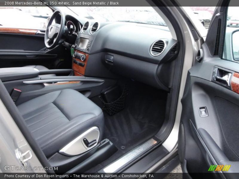 Sand Beige Metallic / Black 2008 Mercedes-Benz ML 350 4Matic