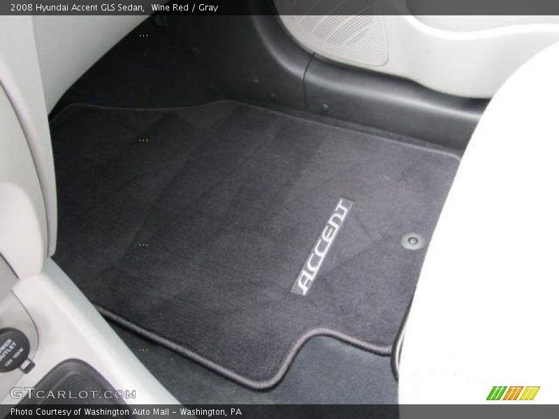 Wine Red / Gray 2008 Hyundai Accent GLS Sedan