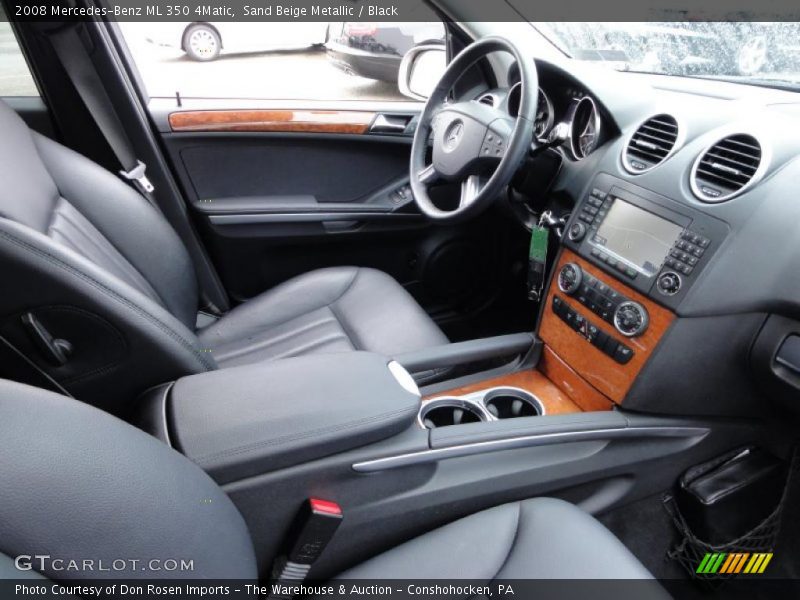 Sand Beige Metallic / Black 2008 Mercedes-Benz ML 350 4Matic