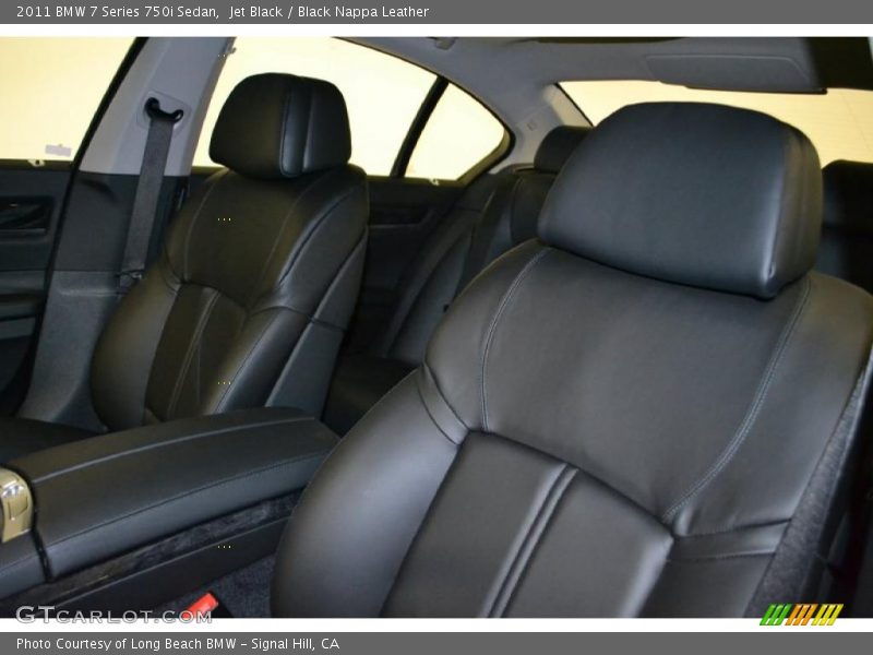 Jet Black / Black Nappa Leather 2011 BMW 7 Series 750i Sedan