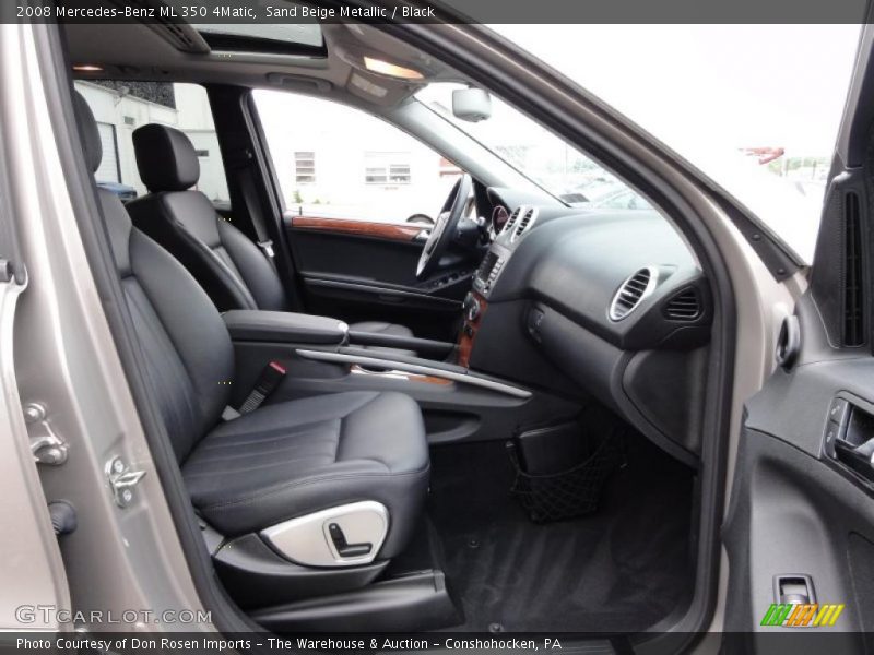 Sand Beige Metallic / Black 2008 Mercedes-Benz ML 350 4Matic
