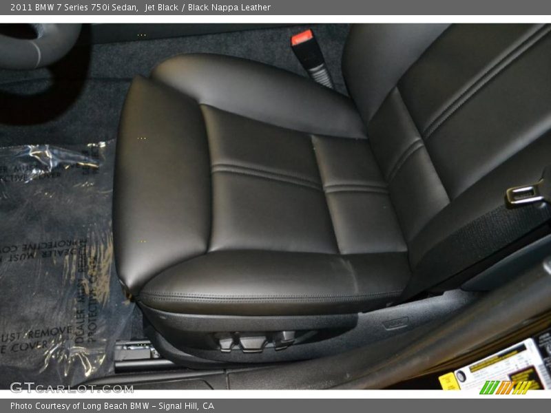Jet Black / Black Nappa Leather 2011 BMW 7 Series 750i Sedan