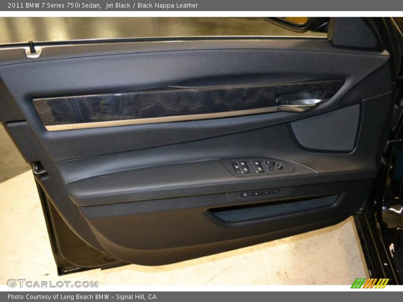 Jet Black / Black Nappa Leather 2011 BMW 7 Series 750i Sedan