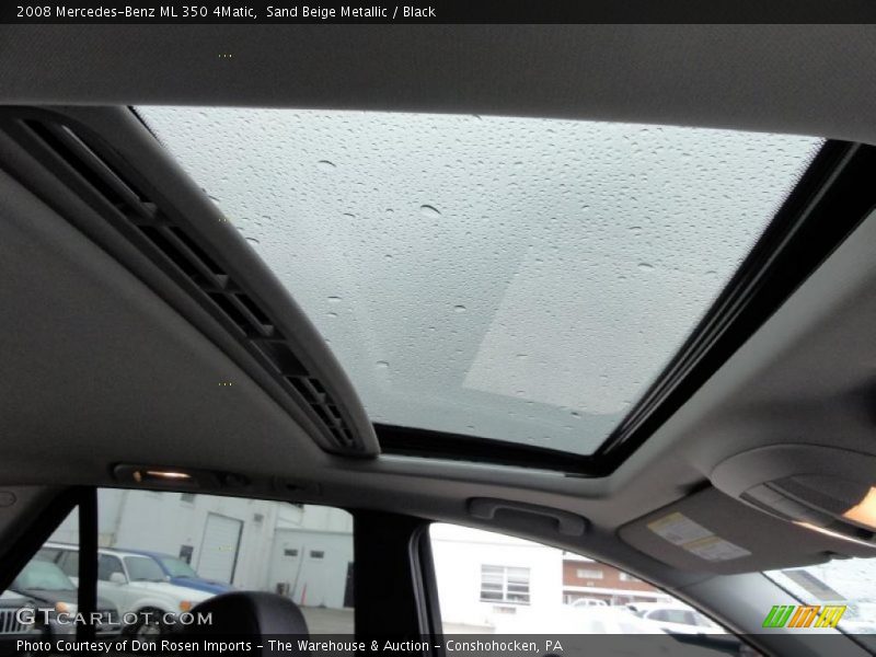 Sand Beige Metallic / Black 2008 Mercedes-Benz ML 350 4Matic