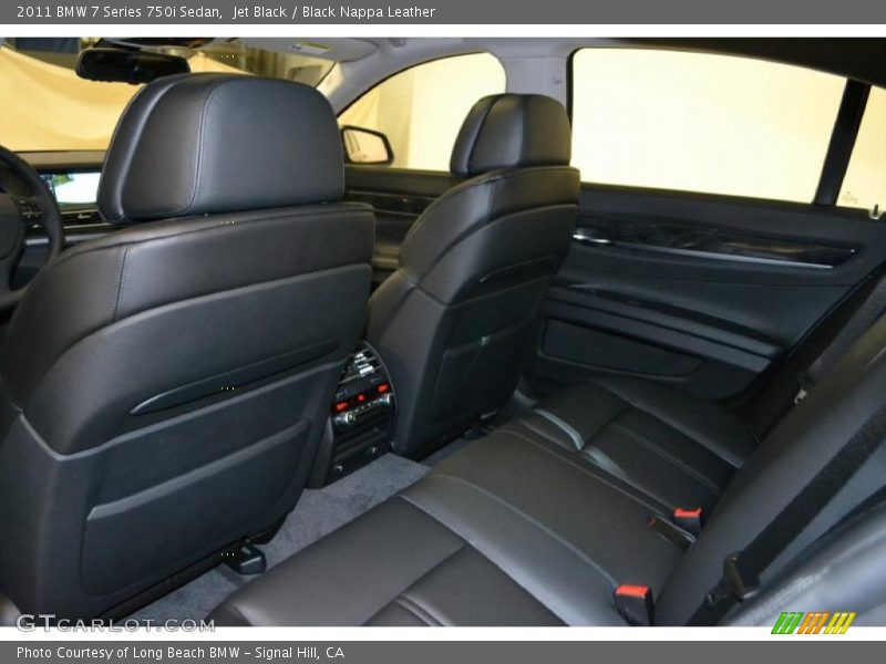 Jet Black / Black Nappa Leather 2011 BMW 7 Series 750i Sedan