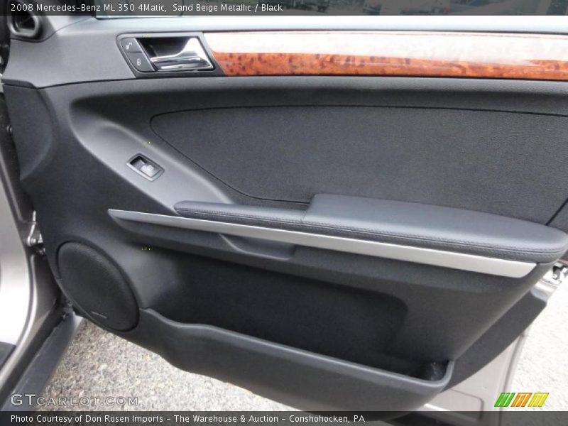 Sand Beige Metallic / Black 2008 Mercedes-Benz ML 350 4Matic