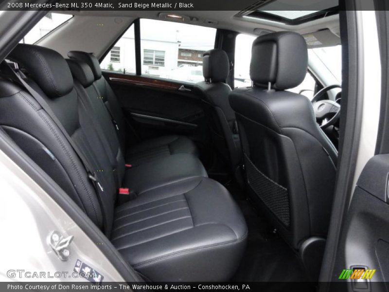 Sand Beige Metallic / Black 2008 Mercedes-Benz ML 350 4Matic