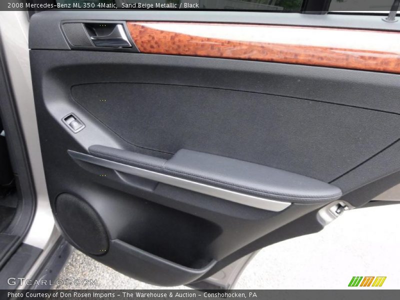 Sand Beige Metallic / Black 2008 Mercedes-Benz ML 350 4Matic