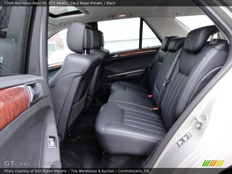 Sand Beige Metallic / Black 2008 Mercedes-Benz ML 350 4Matic