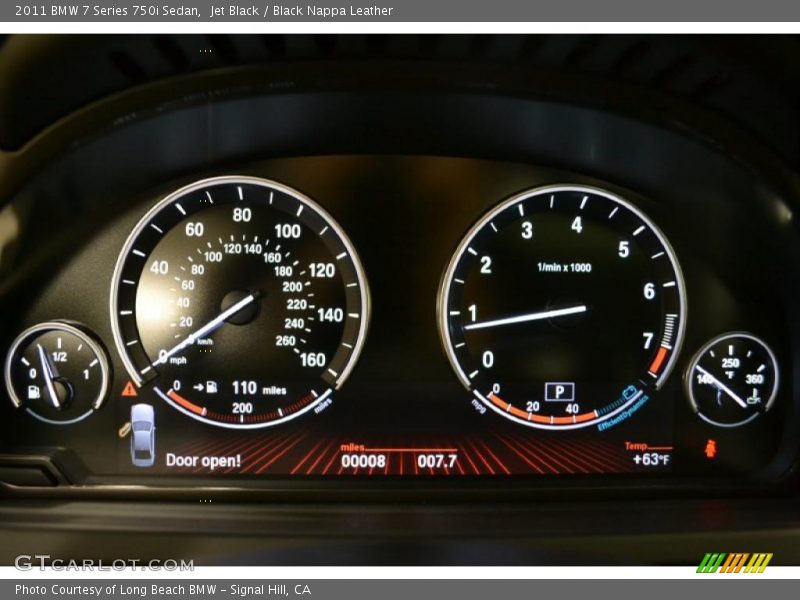  2011 7 Series 750i Sedan 750i Sedan Gauges