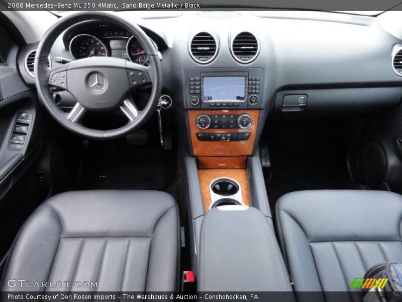 Sand Beige Metallic / Black 2008 Mercedes-Benz ML 350 4Matic