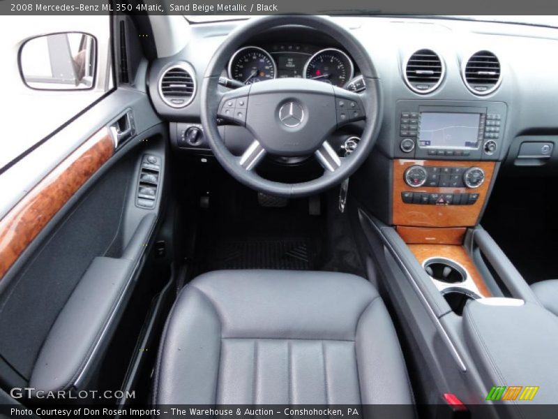 Sand Beige Metallic / Black 2008 Mercedes-Benz ML 350 4Matic