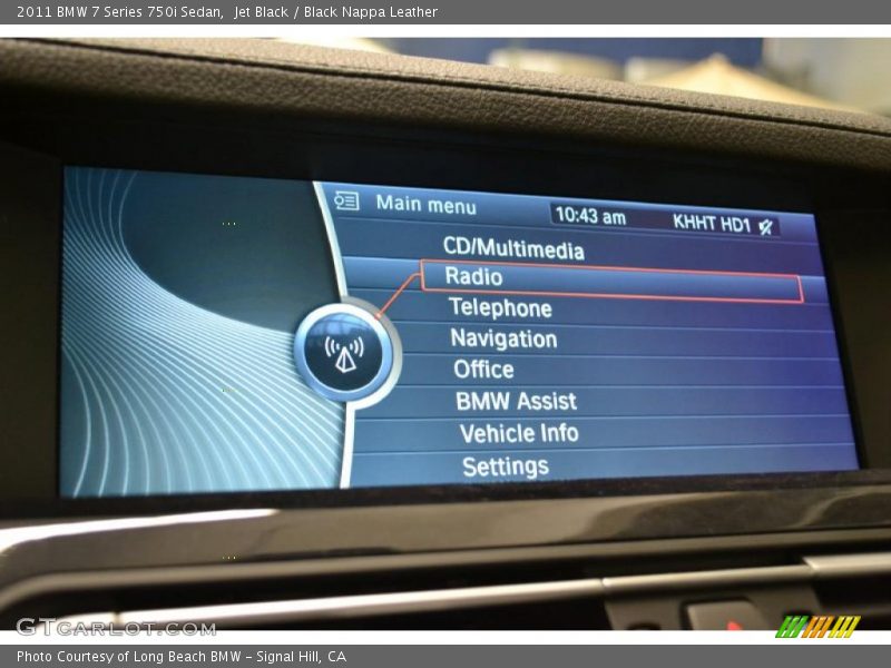 Jet Black / Black Nappa Leather 2011 BMW 7 Series 750i Sedan