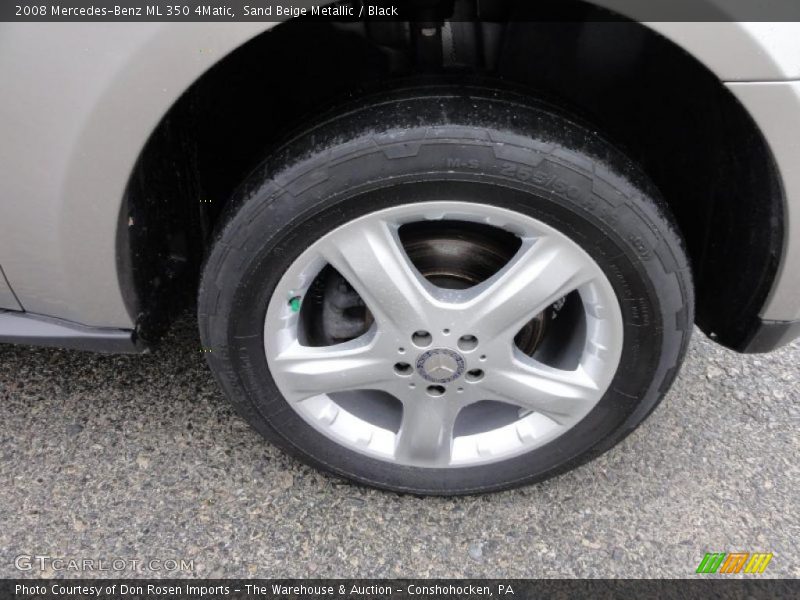 Sand Beige Metallic / Black 2008 Mercedes-Benz ML 350 4Matic