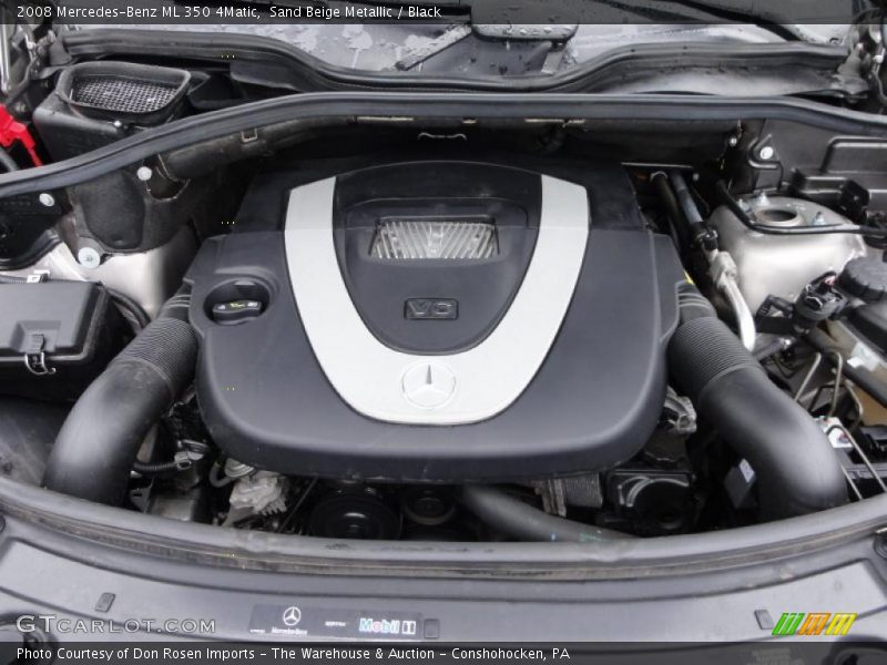 Sand Beige Metallic / Black 2008 Mercedes-Benz ML 350 4Matic