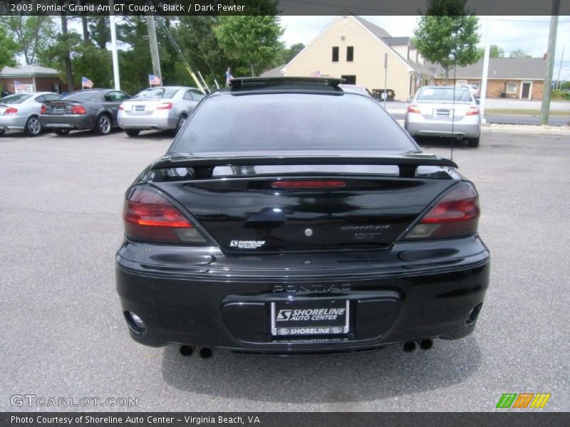 Black / Dark Pewter 2003 Pontiac Grand Am GT Coupe
